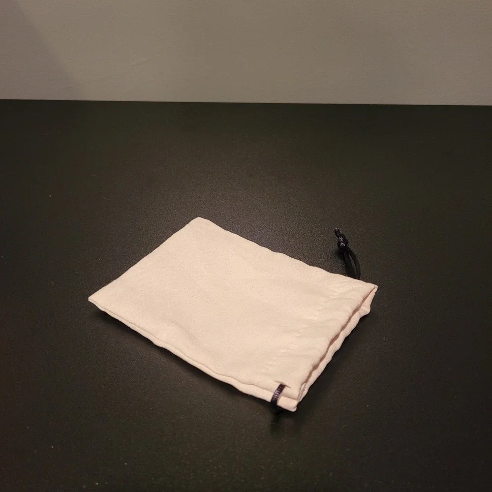 Ninemoo London Jewelry Dust Bag Drawstring Storage‎ Pouch, Cream Black